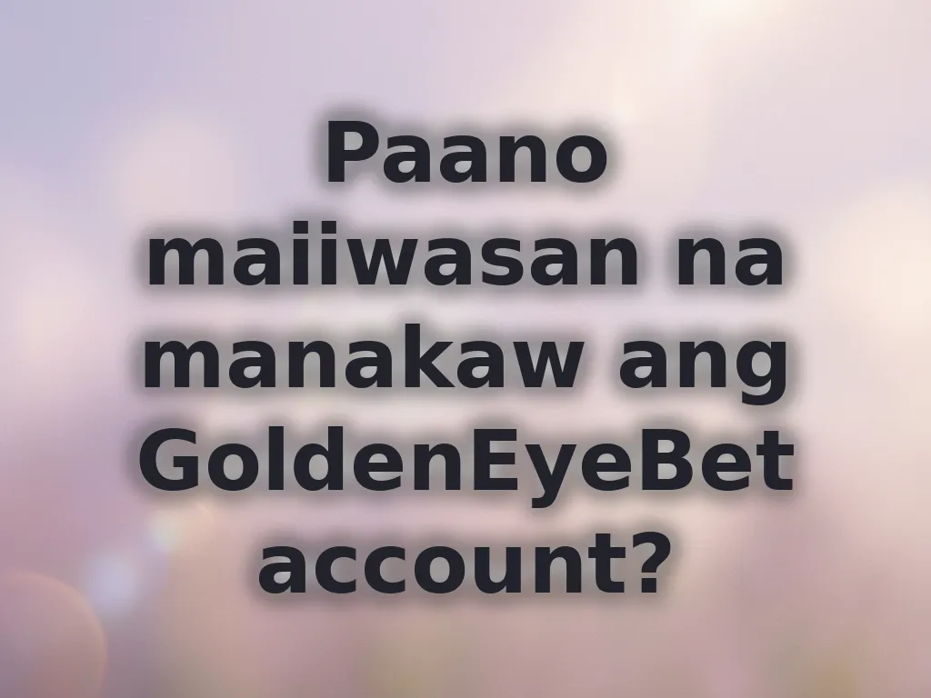 Account security tips guide